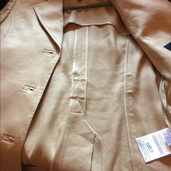 Brooks Brothers Tan Belted Linen Jacket - Picture 2 of 8